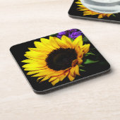 Sonnenblume Getränkeuntersetzer (Linke Seite)