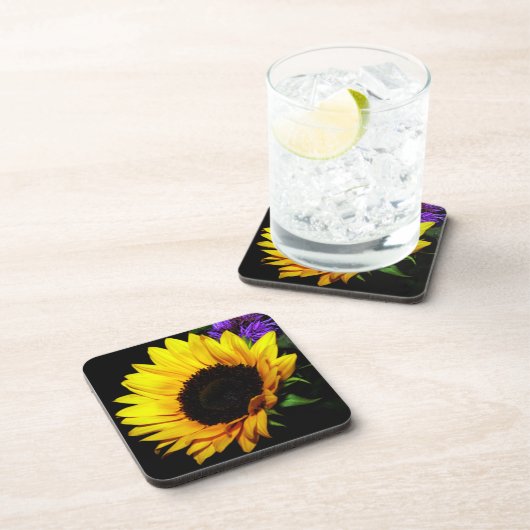 Sonnenblume Getränkeuntersetzer (Rechte Seite)