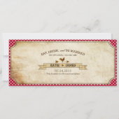 Sonnenblume-Gingham-Karo-Land-Picknick-Hochzeit Einladung (Rückseite)