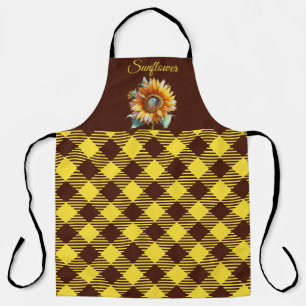 "Sonnenblume" Gingham Schürze