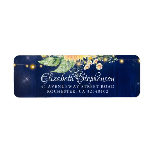 Sonnenblume Gipskraut Daisy Rustic Navy Blau (Vorne)