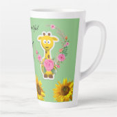Sonnenblume Giraffe Latte Tasse (Rechts)