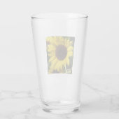 Sonnenblume Glas (Rückseite)