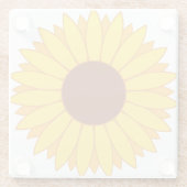 Sonnenblume Glasuntersetzer (Rückseite)