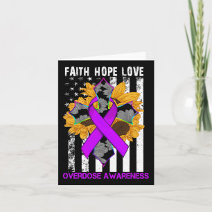 Sonnenblume Glaube Hoffnung Liebe Kreuz und Flagge Karte