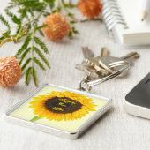 Sonnenblume glücklich immer nach Flitterwochen Sch Schlüsselanhänger (Seite)