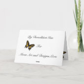 Sonnenblume, Glücklicher Muttertag! Karte (Rückseite)