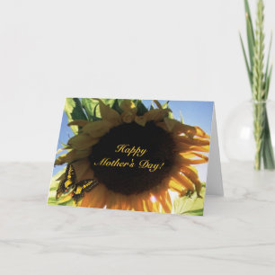 Sonnenblume, Glücklicher Muttertag! Karte