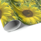 Sonnenblume-Glühen-Gewohnheits-Packpapier Geschenkpapier (Rolleneckpunkt)
