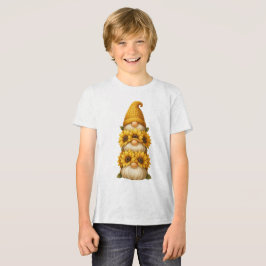 Sonnenblume Gnome versteckt Lächeln unter dem Gold Tri-Blend Shirt