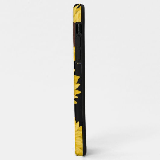 Sonnenblume Gold Monogram Case-Mate iPhone Hülle (Hinten/Links)