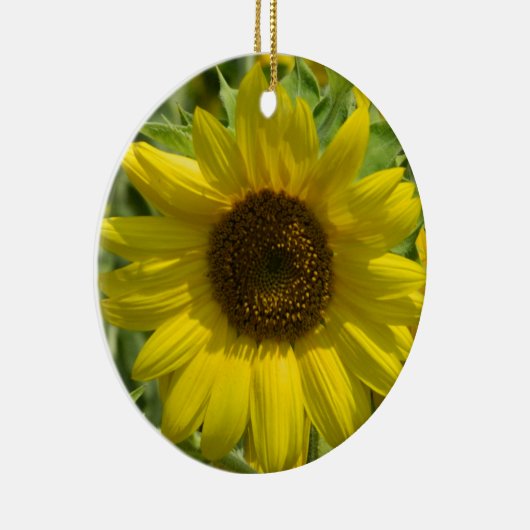 Sonnenblume-Goldverzierung Keramikornament (Rechts)