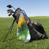 Sonnenblume Golfhandtuch (Gras)