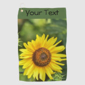 Sonnenblume Golfhandtuch (Vorderseite)