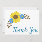 Sonnenblume Grace Dankeskarte (Vorderseite)