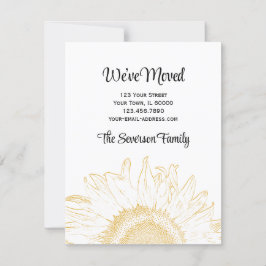 Sonnenblume Grafik Änderung der Ankündigung