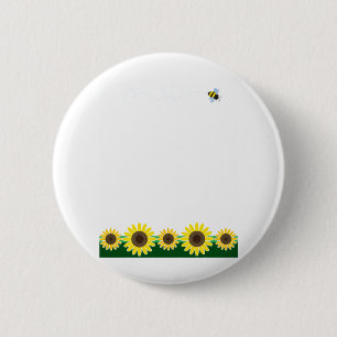 Sonnenblume-Grenze Button