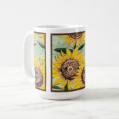Sonnenblume Große Tasse (Vorderseite Links)