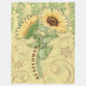 Sonnenblume Grosses Fleece Blanket (Vorderseite)