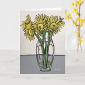 Sonnenblume-Gruß-Karte Karte (Gelbe Blume)