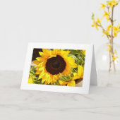 Sonnenblume-Gruß-Karte Karte (Gelbe Blume)