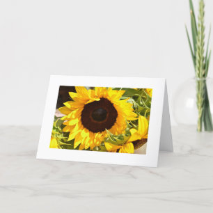 Sonnenblume-Gruß-Karte Karte