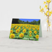 Sonnenblume: Grußkarte Karte (Gelbe Blume)