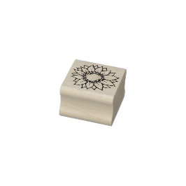 Sonnenblume Gummistempel