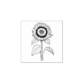 Sonnenblume Gummistempel (Prägung)