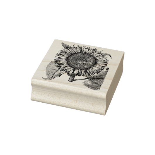 Sonnenblume Gummistempel (Stempel)