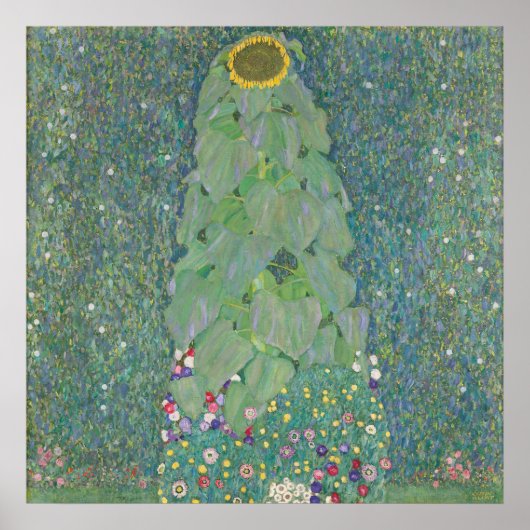 Sonnenblume — Gustav Klimt (1907/08) Poster (Vorne)