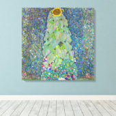 Sonnenblume | Gustav Klimt | Leinwanddruck (Insitu (Holzboden))