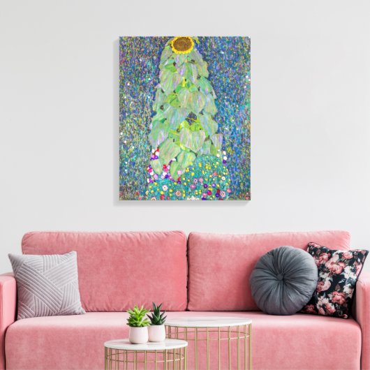 Sonnenblume | Gustav Klimt | Leinwanddruck (Insitu (Wohnzimmer))