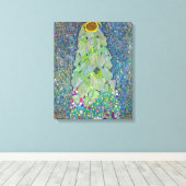 Sonnenblume | Gustav Klimt | Leinwanddruck (Insitu (Holzboden))