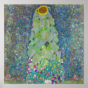 Sonnenblume Gustav Klimt Poster