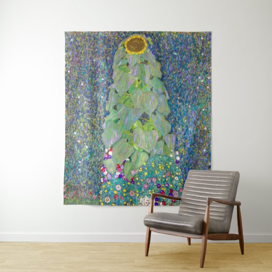 Sonnenblume | Gustav Klimt | Wandteppich (Beispiel)