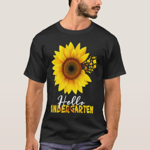 Sonnenblume Hallo Kindergarten Happy Erster Tag de T-Shirt