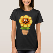 Sonnenblume Halloween Pumpkin T-Shirt (Vorderseite)