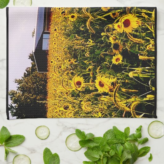 SONNENBLUME Handtuch (Gefaltet)