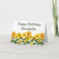 Sonnenblume Happy Birthday Beautiful Personalisier