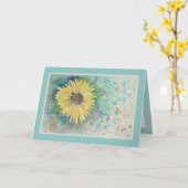 Sonnenblume Happy Birthday Card Karte (Gelbe Blume)