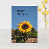 Sonnenblume Happy Birthday Card Karte (Gelbe Blume)