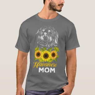 Sonnenblume Havanese Mama Hund Liebhaber T-Shirt