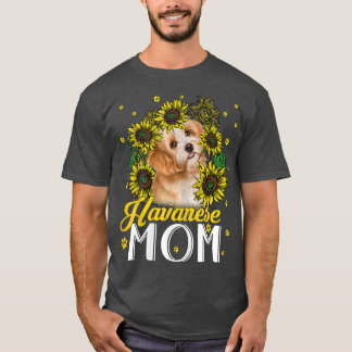 Sonnenblume Havanese Mama Hund Liebhaber T-Shirt