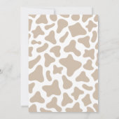 Sonnenblume Heilige Kuh Baby Dusche Einladung (Rückseite)