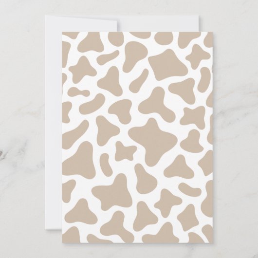 Sonnenblume Heilige Kuh Baby Dusche Einladung (Rückseite)