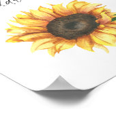 Sonnenblume - Helfen Sie dem geschäftigen Brautadr Poster (Ecke)