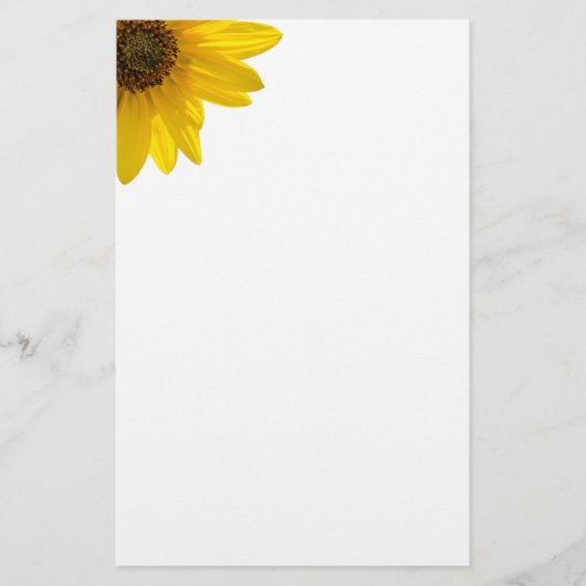 Sonnenblume (Helianthus) Briefpapier (Vorderseite)