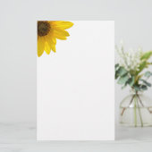 Sonnenblume (Helianthus) Briefpapier (Stehend Vorderseite)