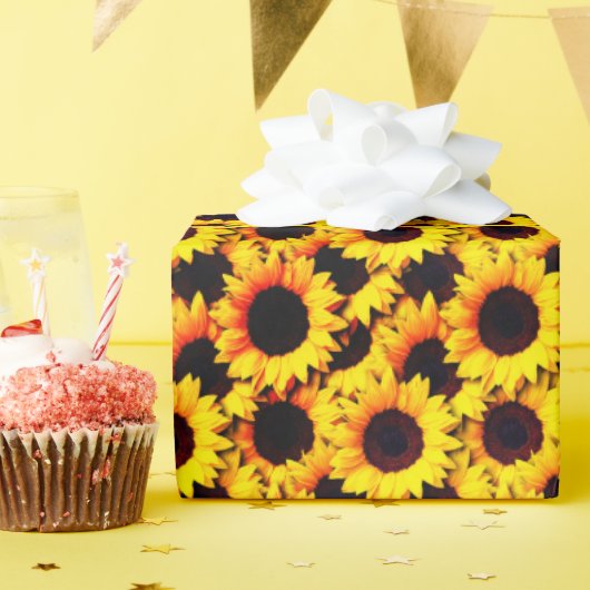 Sonnenblume Helianthus Geschenkpapier (Geburtstagsparty)